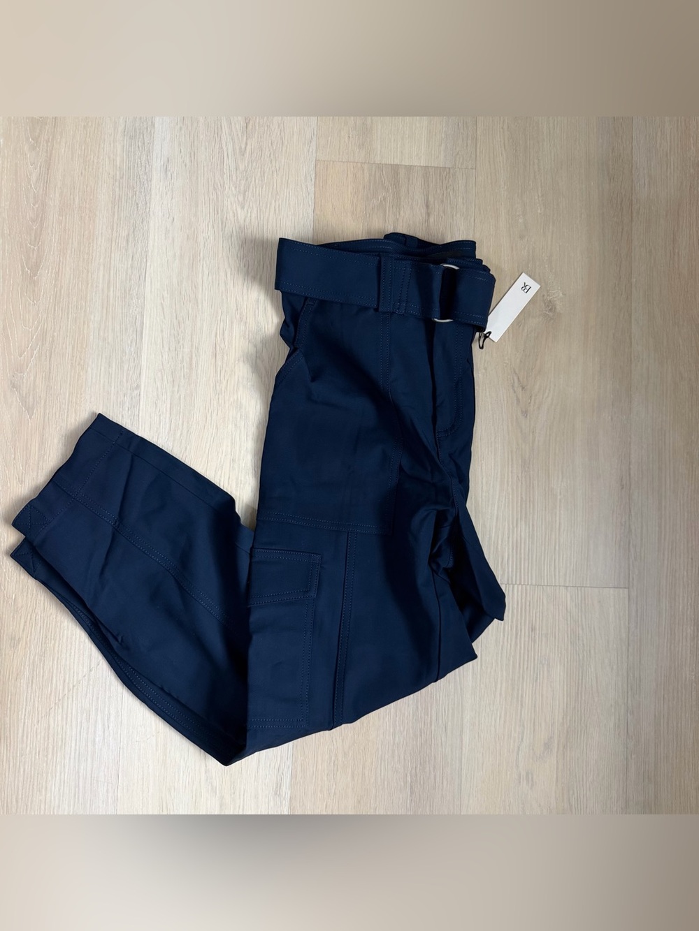 Banana Republic Navy Cargo Pants with D-Ring Belt